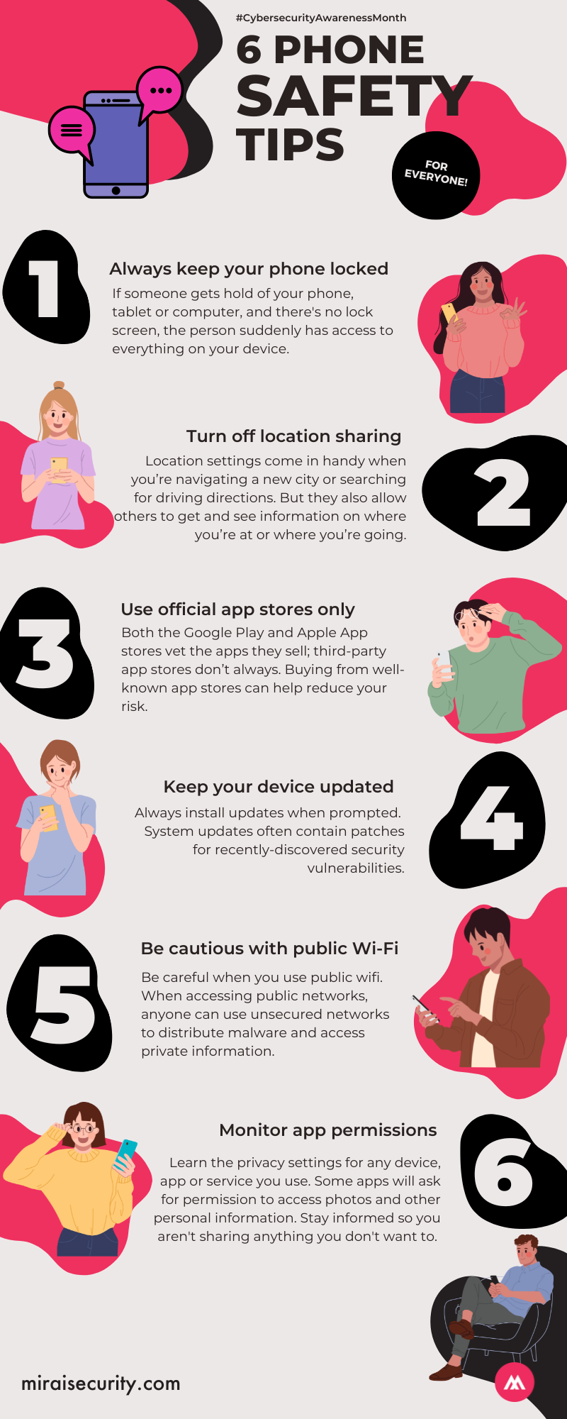 Phone Safety Infographic